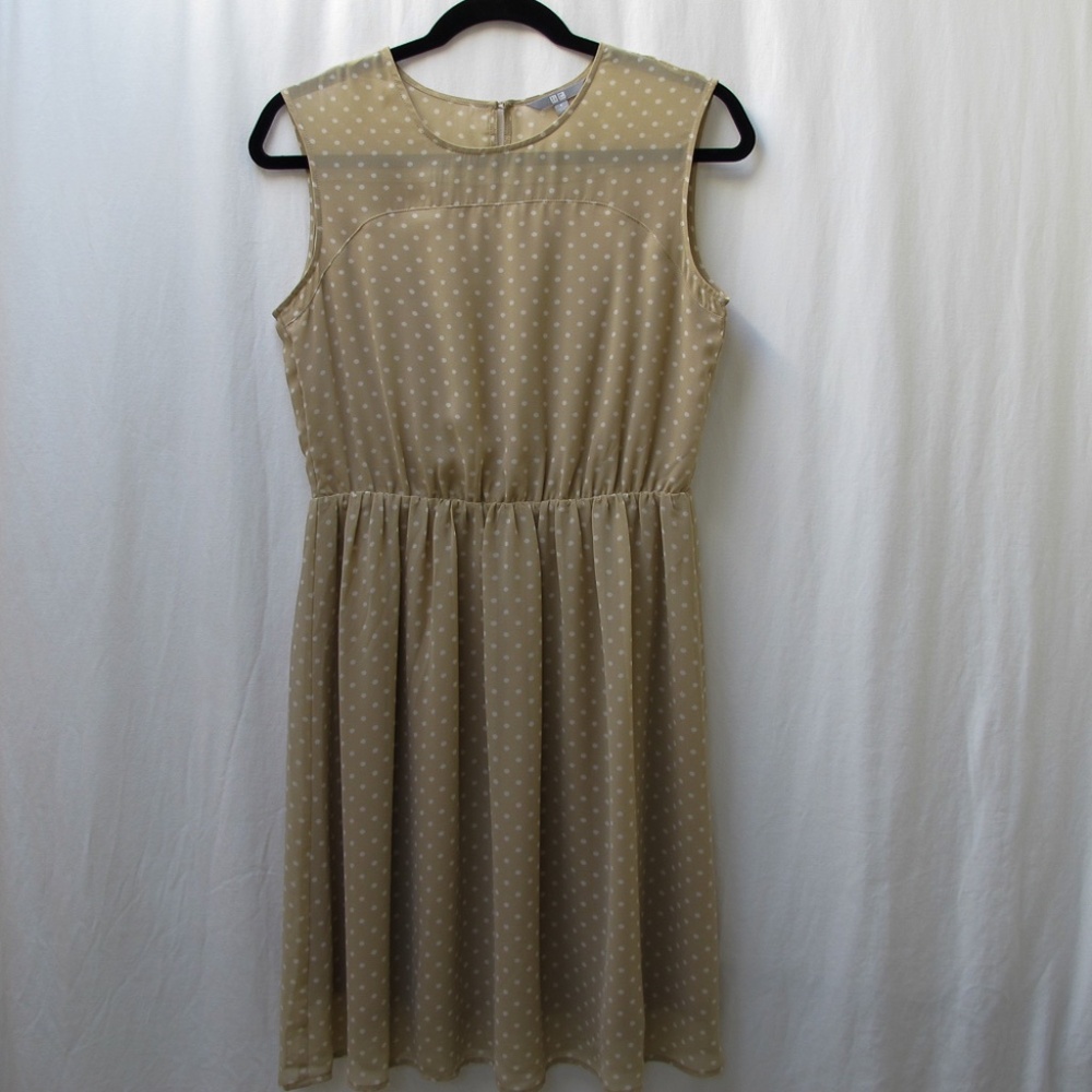 Uniqlo Summer Polka Dot Sleeveless Dress